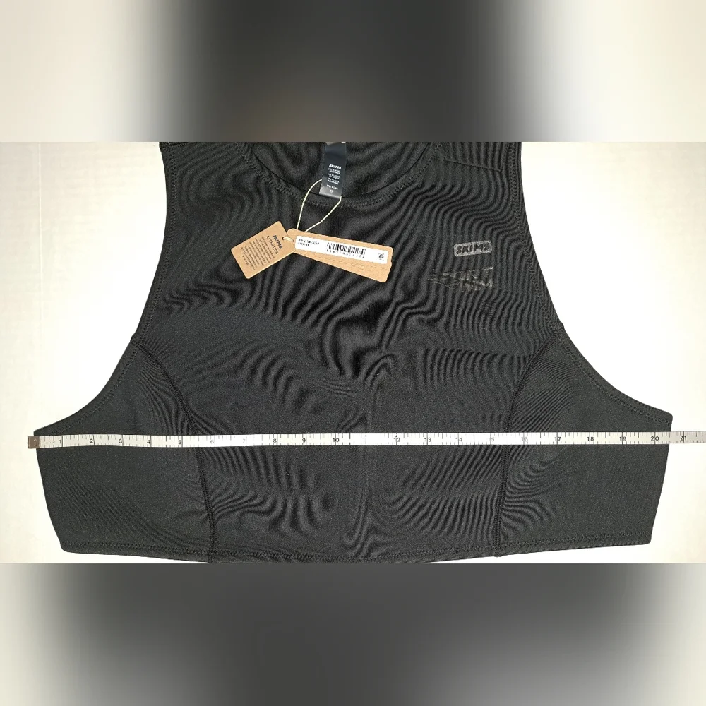 💕NWT SKIMS Sporty Scuba Wetsuit Swim Top + Hipster Swimsuit Set Black ONYX 3X